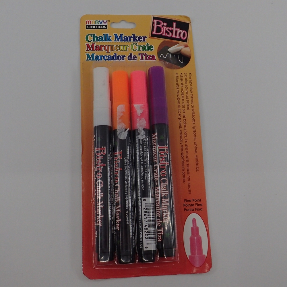 Marvy Uchida Chalk Markers 4 Pack - New